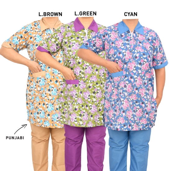Picture of Domestic Worker Uniform Tetron Punjabi (S-C-HL-83T)  