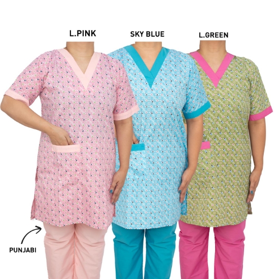 Picture of Domestic Worker Uniform TETRON PUNJABI (S-V-HL- 77T)  